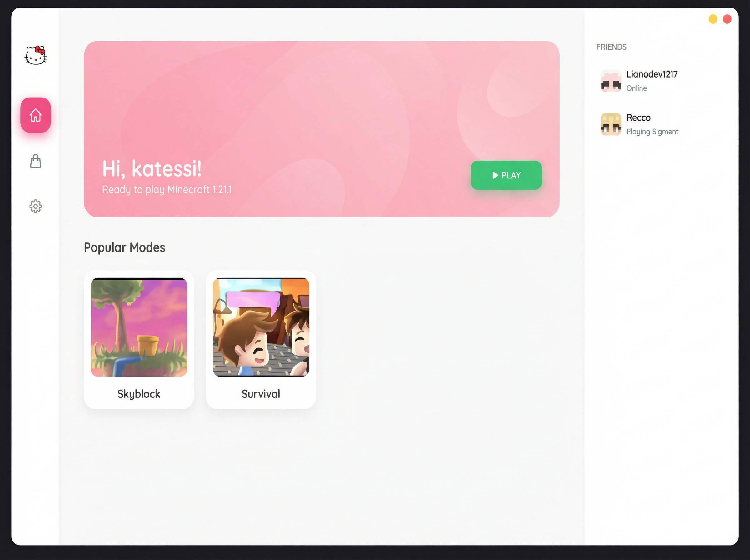 CutyCraft Launcher Preview